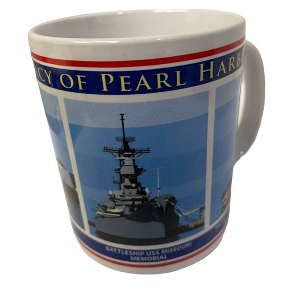 Legacy Of PEARL HARBOR Mugs Cups 12oz Hawaii Historic WWII Memorial 12oz - Picture 2 of 4